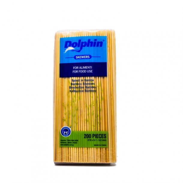 Bamboo skewer Dolphin 3,2x215mm - 200pcs