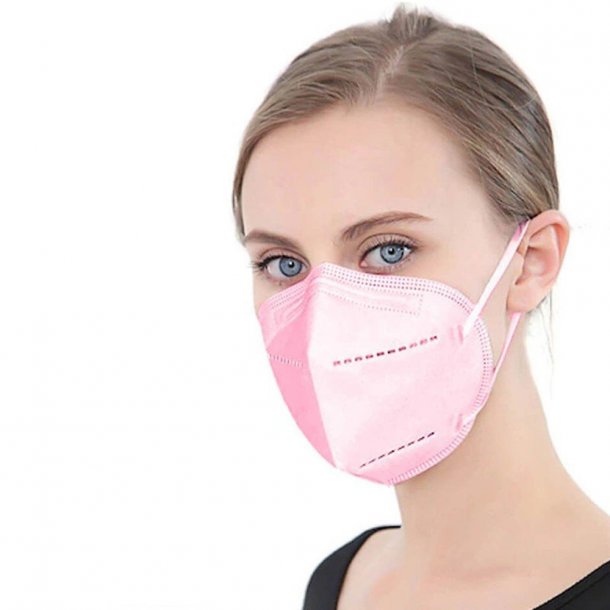 Black Disposable Medical Face Mask FFP2 NR Pink 20 pcs