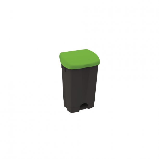 Dustbin with pedal black IPC 25lt