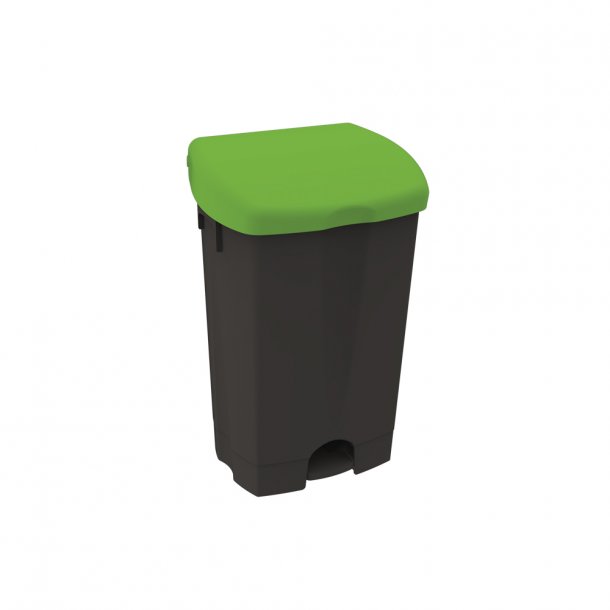 Dustbin with pedal black IPC 50lt