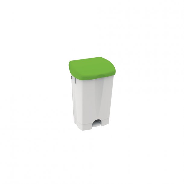 Dustbin with pedal white IPC 25lt