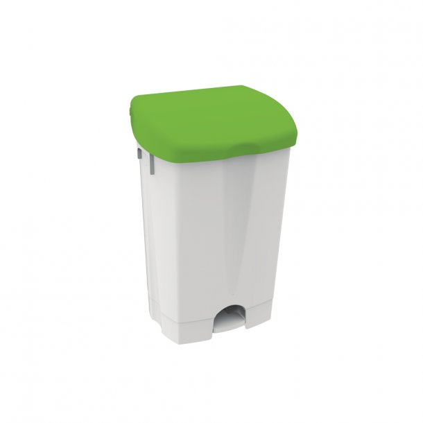 Dustbin with pedal white IPC 50lt