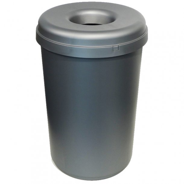 Garbage bin 60lt BASIC OPEN TOP full color-Titan grey