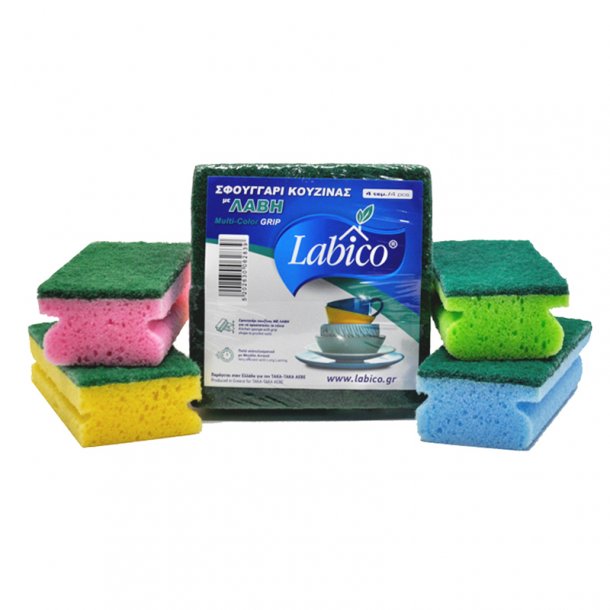Kitchen sponges with grip Labico Set 4 pcs