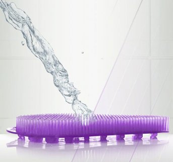 <img src=Urinal deodorizer alt=Purple fragrant where water falls on it> 
