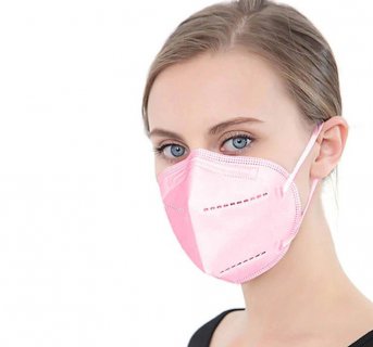 Black Disposable Medical Face Mask FFP2 NR Pink 20 pcs