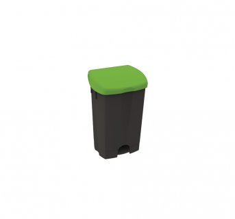 Dustbin with pedal black IPC 25lt