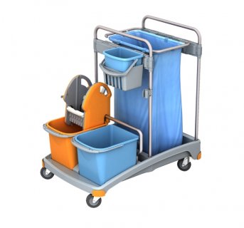 Housekeeping cleaning cart SS003