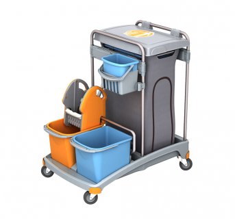 Housekeeping cleaning cart SS009