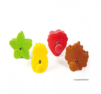 Mini cookie cutters 4 pcs in different shapes
