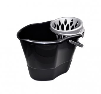 Oval bucket 15lt with wringer and volume indicator