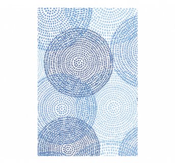 Table cover Preprinted Beta 1x1m Blue Circles - 150 pcs set
