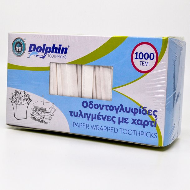 Οδοντογλυφίδες DOLPHIN Συσκευασμένες 1/1 σε χαρτί 