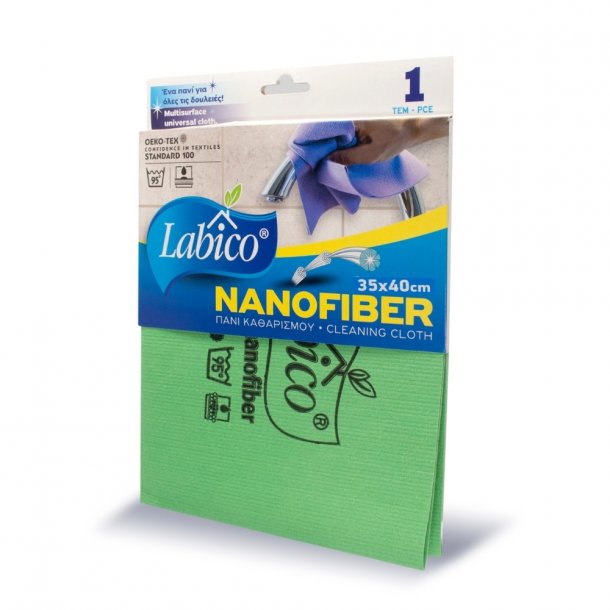 Πανί καθαρισμού με νανοΐνες Labico Nanofiber 35x40cm