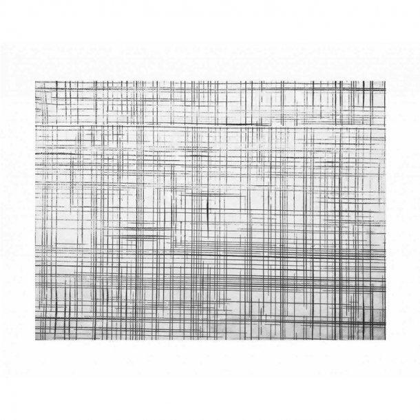 Placemats FINEZZA AIRLAID White/Black stripes 30x40cm - 500 pcs