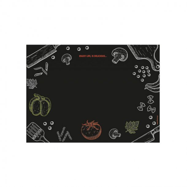 Placemats standard print Salad bar black 29x39cm - 1000 pcs