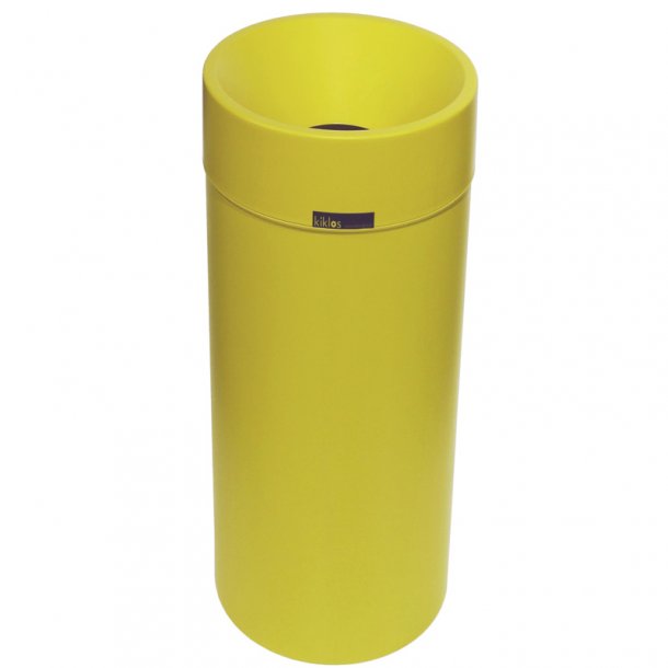 Recycling bin DECO OPEN TOP full color 36lt with opening in the lid. In Mango color.