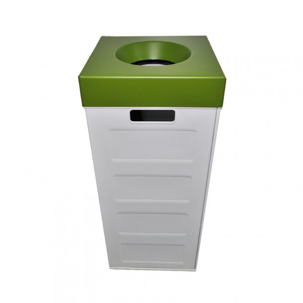 Recycling bin grey beige CUBO RECYCLING 70lt with colored lid-Basil