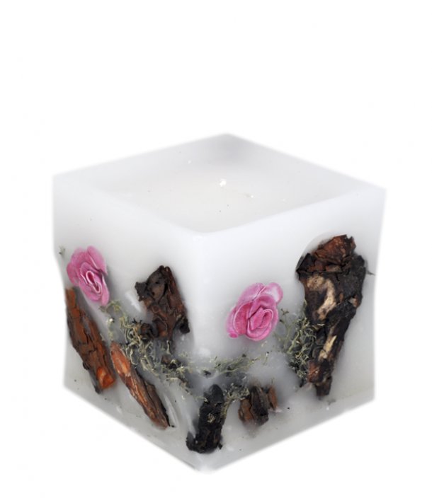 Scented candle pot shape 12x12x12cm (108)