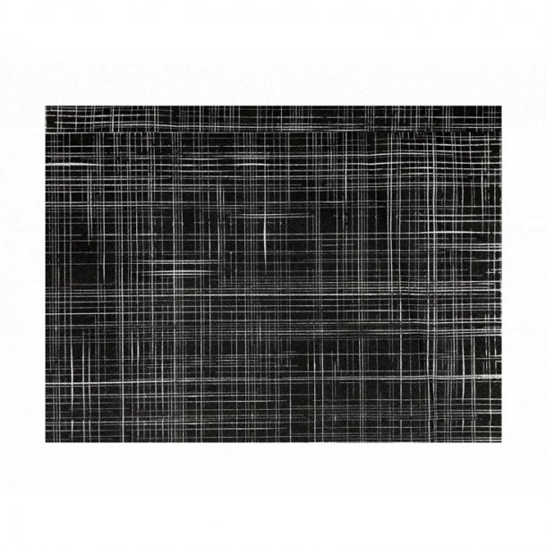 Σουπλά FINEZZA AIRLAID Μαύρο / Λευκές Γραμμές  30x40cm - 500τεμ